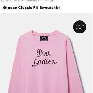 Torrid 2x Pink Ladies Sweatshirt new